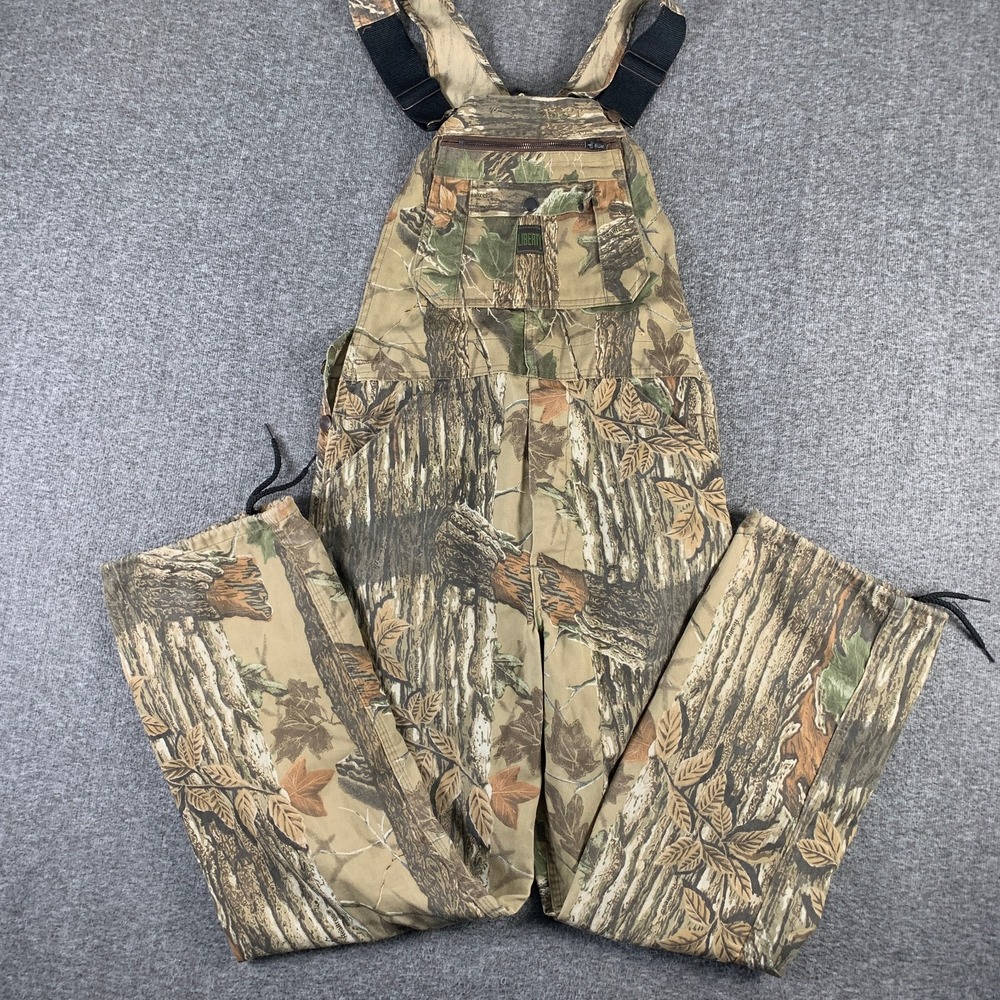 Vintage Liberty Overalls Men 32R Camo Hunting Outdoors Forrest Realtree
